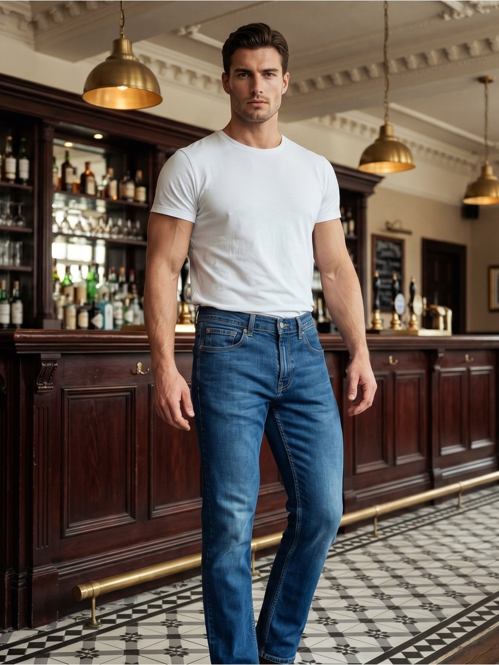 Levi's 511 Mid-Blue Slim Straight Jeans